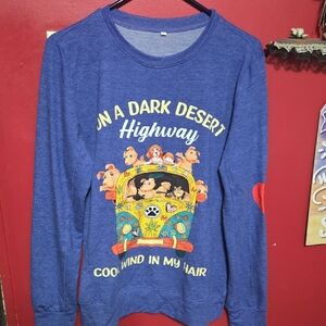 Blue Graphic Womans Shirt